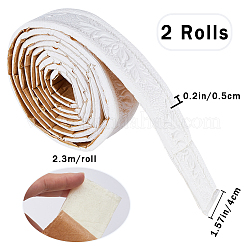 2 pz bordo per carta da parati autoadesiva impermeabile in schiuma di PVC 3D&nbsp;DIY-GF0008-41