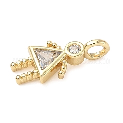 Pendentifs avec zircon cubiques à micro-pavés en laiton&nbsp;LS-ZIRC-I356-17G-B01
