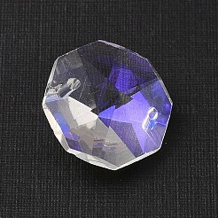 Подвески-коннекторы из гальванизированного стекла со стразами&nbsp;EGLA-Z007-01A