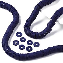 Flache runde handgemachte Fimo Perlen&nbsp;CLAY-R067-12mm-35