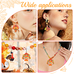 16шт 4 стиля День благодарения непрозрачные акриловые подвески&nbsp;SACR-SC0001-18