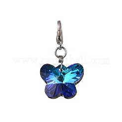 10шт. стеклянная подвеска в виде бабочки&nbsp;HJEW-JM03515-02