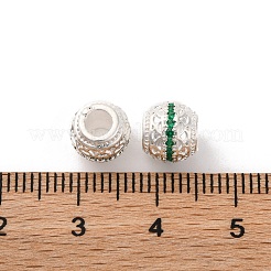 Perline zirconi micro pave  in ottone&nbsp;KK-C071-07S-03