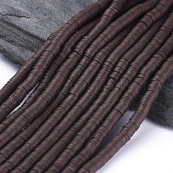 Плоские круглые бусинки распорки ручной полимерной глины&nbsp;LS-CLAY-R067-3.0mm-38