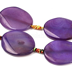 Brins de perles d'agate à bandes naturelles&nbsp;G-P605-L02-05