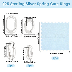 925 anello a molla in argento sterling&nbsp;STER-BBC0009-27