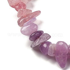 Нити бусин из натурального розового кварца и мадагаскарского розового кварца и аметиста&nbsp;G-L610-A08-B01