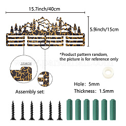 Железная вешалка для медалей с узором деления&nbsp;ODIS-WH0103-002