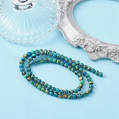 Синтетического малахита бисер нитей&nbsp;G-YW0001-55A