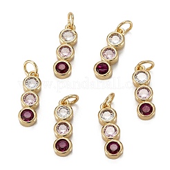 Pendentifs en laiton avec zircone cubique&nbsp;X-ZIRC-C024-15G