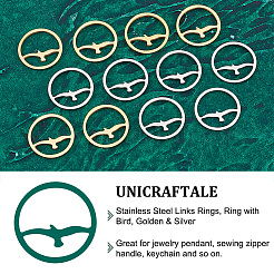 12 шт. 2-х цветные звенья из нержавеющей стали 201&nbsp;STAS-UN0041-28