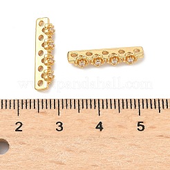 Messing-Abstandshalter mit Mikropflaster und klarem Zirkonia&nbsp;KK-Z139-11G-02