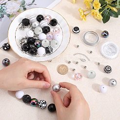 DIY-Schmucksets für runde Armbänder aus Acryl und Harz&nbsp;DIY-SC0026-21