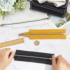 3 шт. 3 цвета pu кожа молния швейная фурнитура&nbsp;FIND-CL0001-17