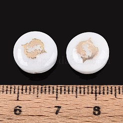 Natürlichen Süßwasser-Muschelperlen&nbsp;SHEL-N037-02C-G