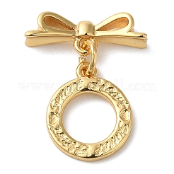 Fermagli a ginocchiera in zircone chiaro micro pavè di ottone&nbsp;KK-N254-70G