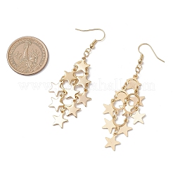 Серьги-подвески из нержавеющей стали марки 304&nbsp;EJEW-TA00771-01