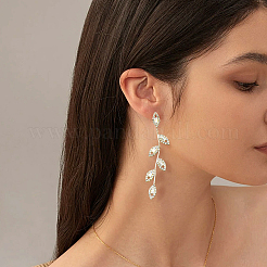 4 пара двухцветных серег-гвоздиков из латуни&nbsp;EJEW-GO0003-09