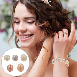 75 шт. 5 вида бусин из натурального культивированного пресноводного жемчуга&nbsp;PEAR-WR0001-04