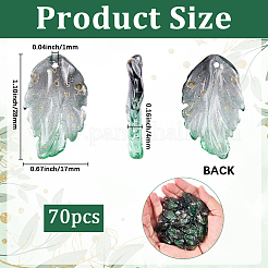 70 шт. стеклянные бусины для выпечки&nbsp;GLAA-PA0001-11A