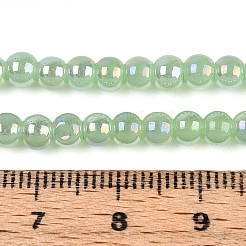 Гальванические стекляныне бусины&nbsp;GLAA-T032-J4mm-AB03