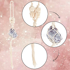 Подвесной кулон неправильной формы из натурального аметиста&nbsp;HJEW-WH0069-03B