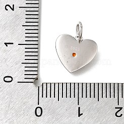 925 ciondolo in argento sterling con micro pavè di zirconi trasparenti&nbsp;STER-V001-01P-07