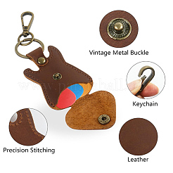 1 шт. брелок-подвеска в виде гитары из искусственной кожи&nbsp;KEYC-CL0001-36A