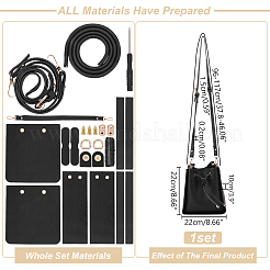 DIY-Set zum Aufnähen einer Umhängetasche aus Kunstleder für Damen&nbsp;DIY-WH0495-07A