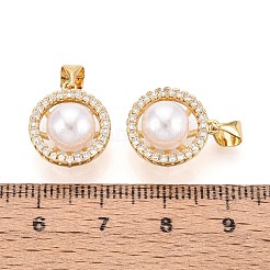 Pendentifs en laiton zircon cubique transparent&nbsp;KK-T080-56G