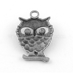 Tibetischer Stil Legierung Anhänger Fassungen für Strasssteine&nbsp;TIBE-Q050-47AS-LF