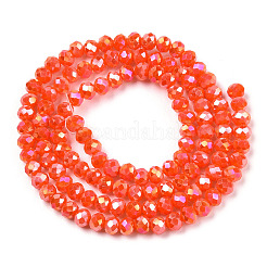 Chapelets de perles en verre électroplaqué&nbsp;EGLA-A034-P2mm-B23
