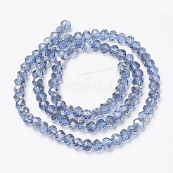 Placcare trasparente perle di vetro fili&nbsp;EGLA-A034-T6mm-E04