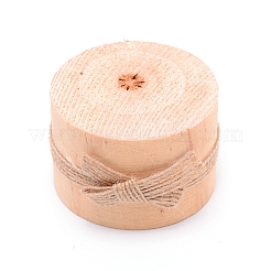 Bougeoir en bois de pin naturel&nbsp;AJEW-WH0188-59B