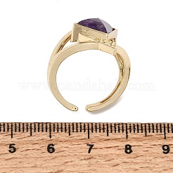 Anillos de puño de circonita cúbica micro pavé de latón para mujer&nbsp;GG-CBA7610-11G-04