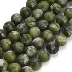 Natürliche chinesische Jade Perlen Stränge&nbsp;G-P626-10mm-01B