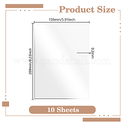 10 лист двухстороннего скотча для ПЭТ&nbsp;AJEW-GA0008-91B