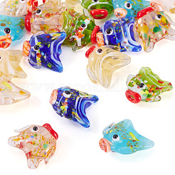 18шт 6 цвета бусины лэмпворк ручной работы&nbsp;LAMP-TA0002-12