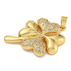 Покрытие стойки латунь микропаве прозрачные подвески из кубического циркония&nbsp;KK-Z063-32G