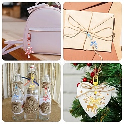 2 шт. пластиковых подвесных украшений в виде банта&nbsp;HJEW-YW00272-01