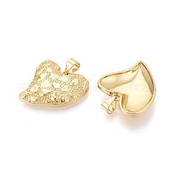 Pendentifs en laiton texturé&nbsp;KK-T080-62G