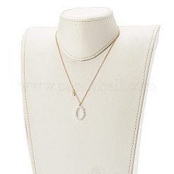 Laiton zircon cubique collier pendentif&nbsp;NJEW-JN03531-01