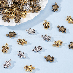 120 шт. 3 цвета бусины из сплава в тибетском стиле&nbsp;TIBEB-GA0001-01