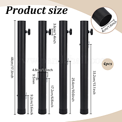 4 prolunga per gamba del tavolo in acciaio al carbonio&nbsp;FIND-WH0139-977