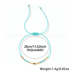 Braccialetti intrecciati con perline di vetro per donna&nbsp;AW0420-6