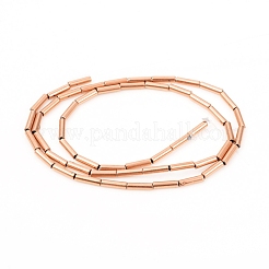 Нити немагнитных синтетических гематитовых бусин с вакуумным покрытием pvd&nbsp;G-F682-02-RG