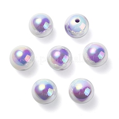 Placcatura uv perline acriliche iridescenti arcobaleno&nbsp;OACR-F004-09C