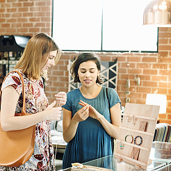 4-ярусные подставки для серег из натуральной сосны&nbsp;EDIS-WH0022-01