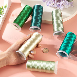 6 рулон велюровых ниток для вязания крючком 6 цветов&nbsp;AJEW-TA0002-76