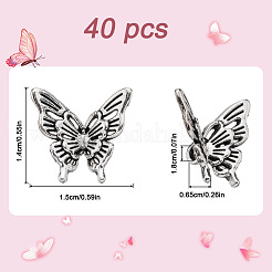 40 шт. бусины из сплава в тибетском стиле&nbsp;FIND-FP0001-10